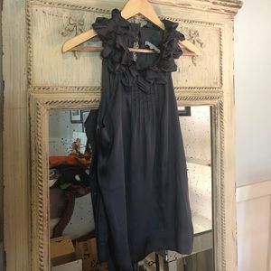 Beautiful gray silk blouse